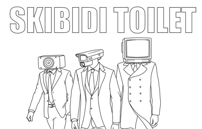 Personajes de Skibidi Toilet para colorear